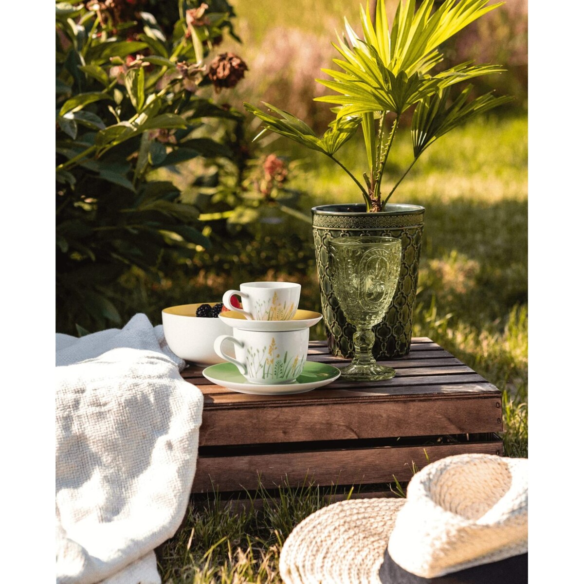 SELTMANN MEADOW GRASSES CURRY Serwis kawowy dla 6 osób