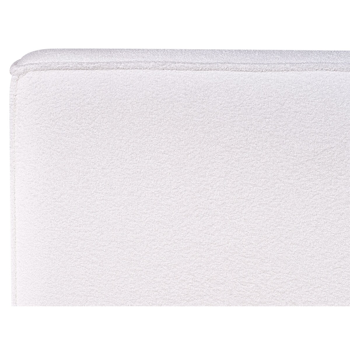 Łożko boucle 160 x 200 cm białe LINARDS