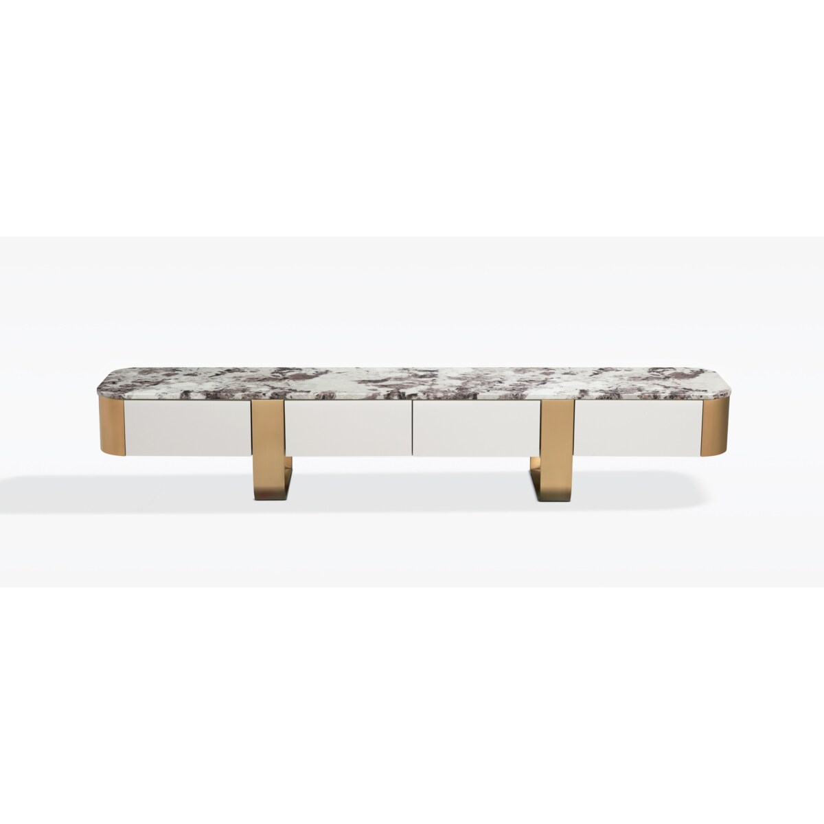 Komoda RTV biała szafka pod telewizor Sofia 200x40x36