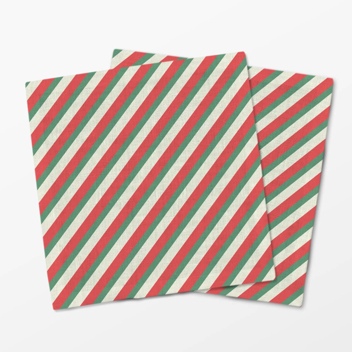 Serwetki świąteczne - Kolorowe pasy (2 szt.)