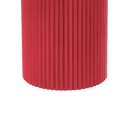 Zestaw 6 świec LED NOISETTE 10/16 cm Czerwony