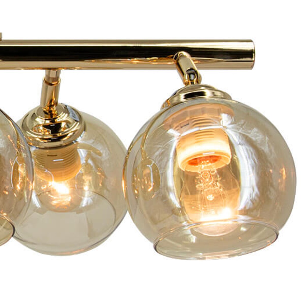 Lampa wisząca wielopunktowa Piran 2208/6 TR szkło kaskada złoto