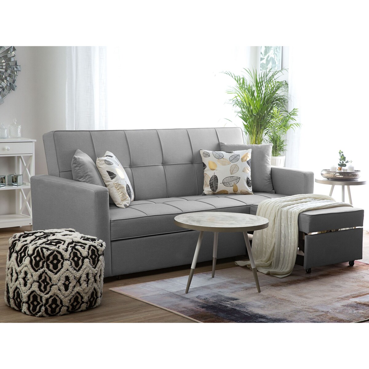 Sofa rozkładana dla 3 osób GLOMMA Jasnoszary