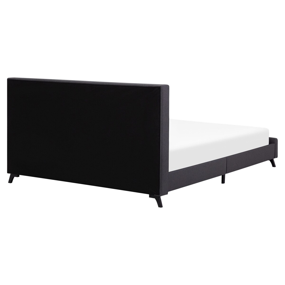 Łóżko tapicerowane 160 x 200 cm szare AMBASSADOR