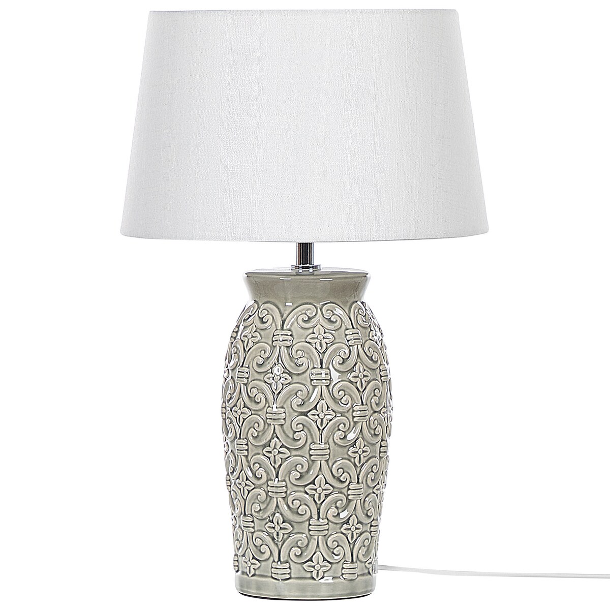 Lampa stołowa KHOPER Ceramika Szary