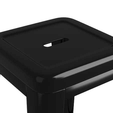 vidaXL 5-częściowy zestaw mebli barowych, czarny