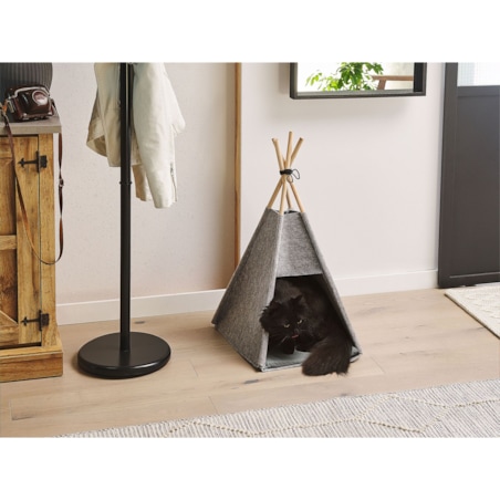 Namiot tipi dla kota 35 x 40 cm szary ULUBEY