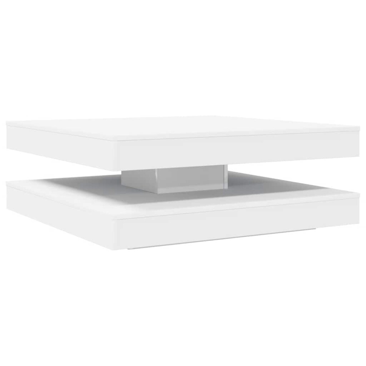 vidaXL Stolik kawowy obrotowy 360 stopni biały 90x90x34,5 cm