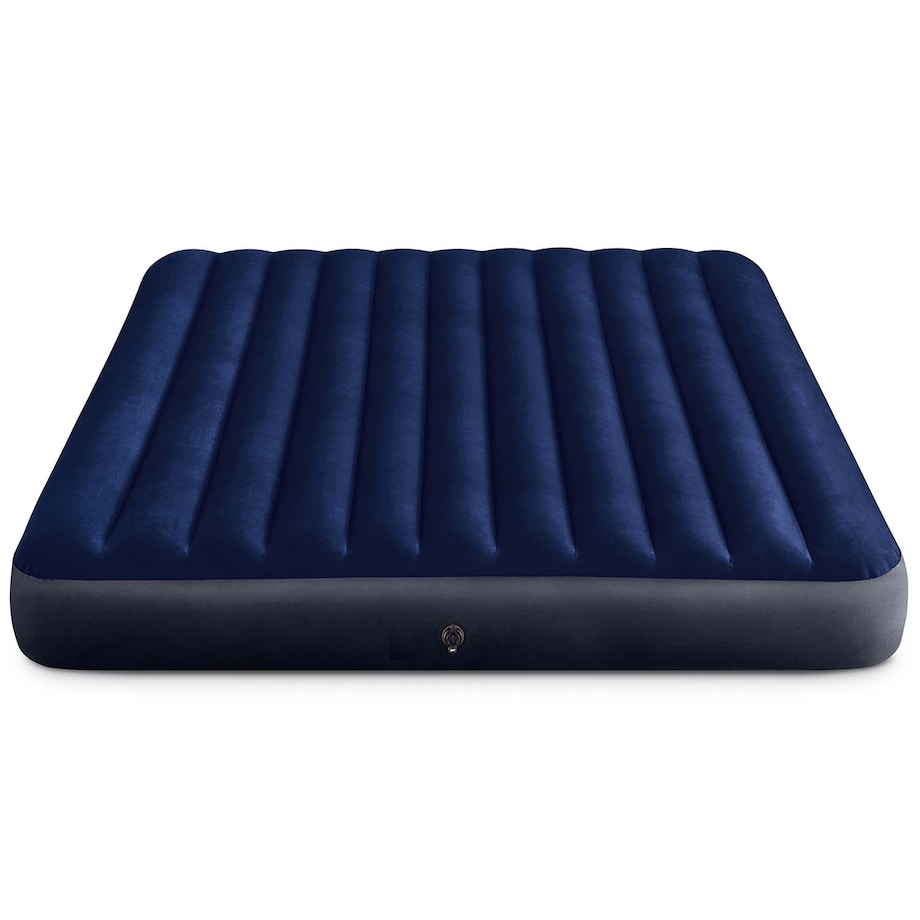 Materac dmuchany Intex welur 203x183x25cm + pompka 64755