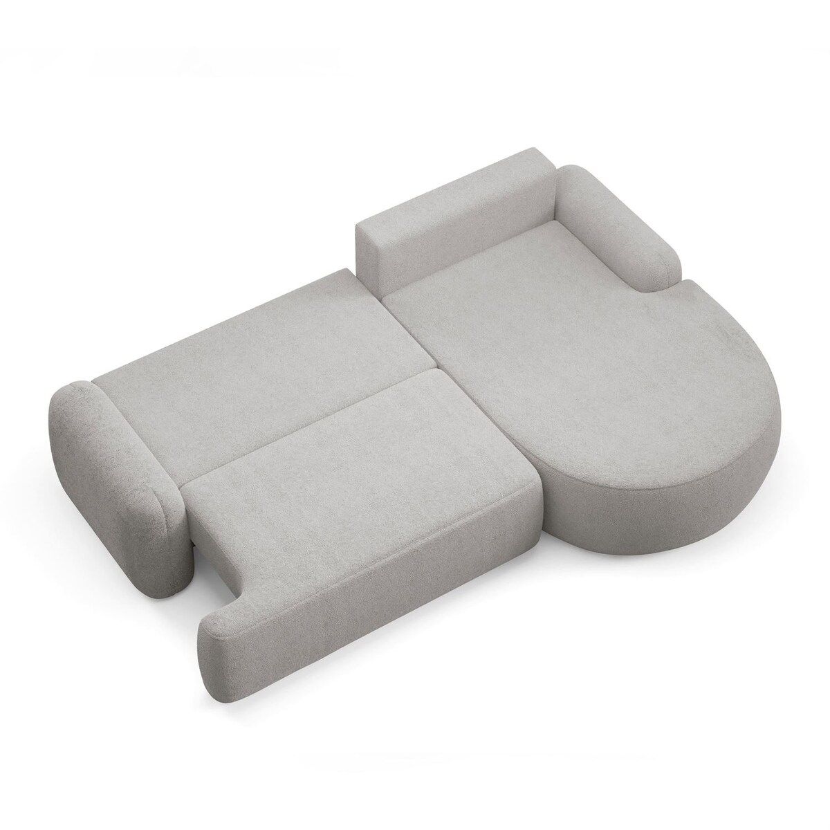 Zaokrąglony narożnik CLEO z funkcją spania, wersja prawa, Quelle 83