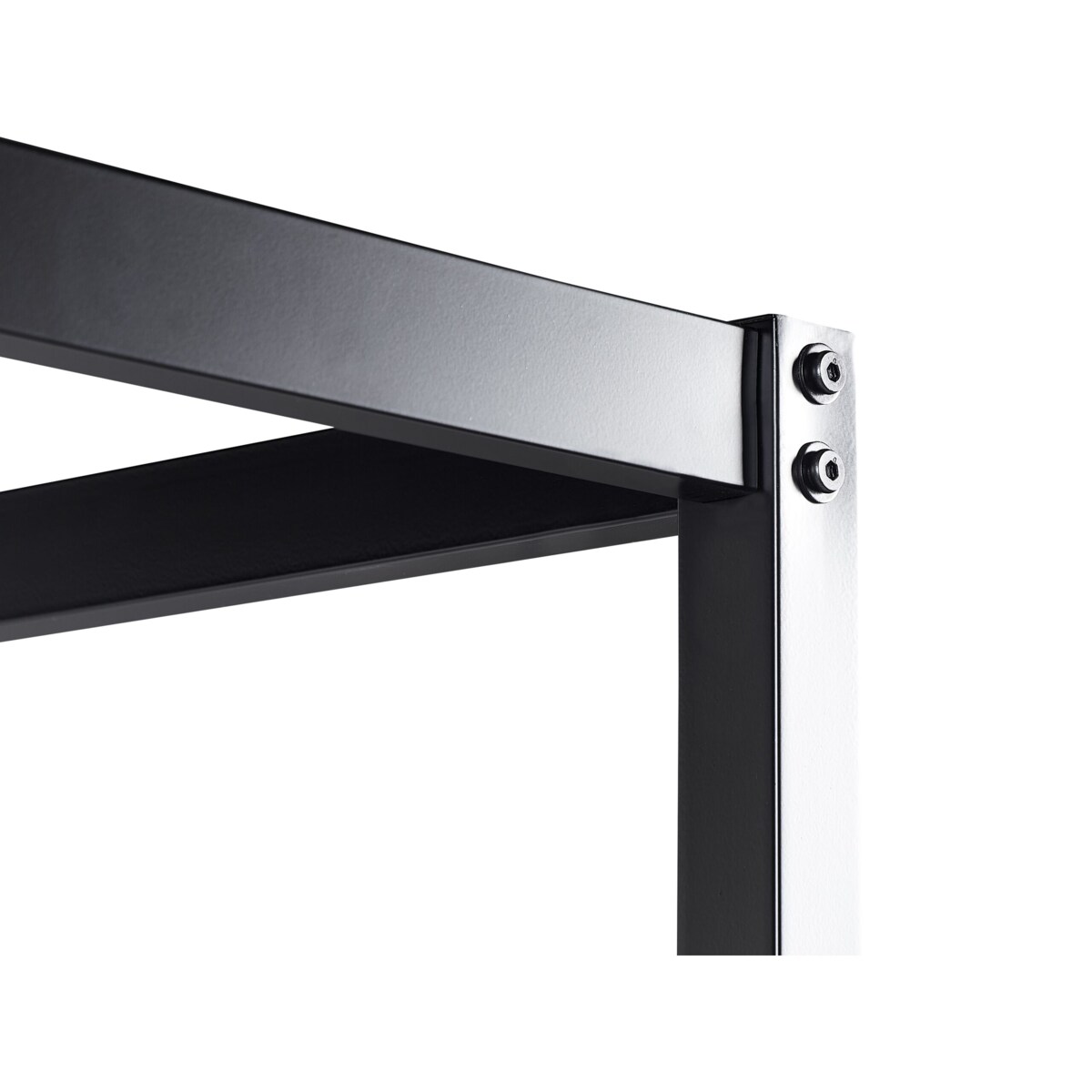 Łóżko metalowe z baldachimem 140 x 200 cm czarne LESTARDS