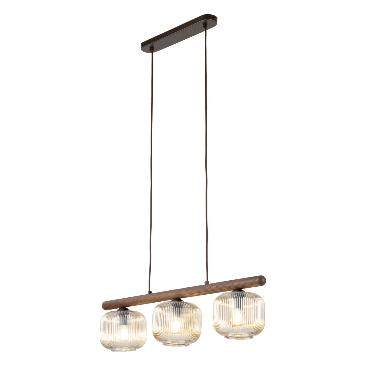 Lampa wisząca TK Lighting SALVIA BROWN 11069 brązowo-koniakowa 3xE14 regulowana wysokość