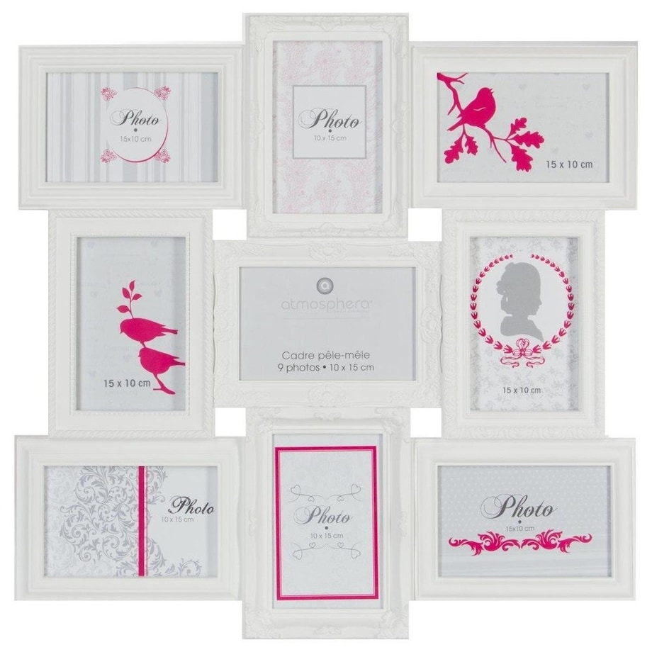 Ramka na 9 zdjęć ROMANCE, zdjęcia - multirama 50x50x2CM