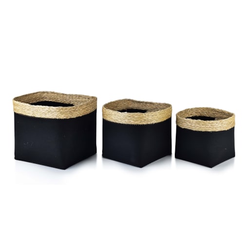 BALI KOMPLET 3 KOSZY L31xh28cm,M28xh23 cm, S23xh20cm