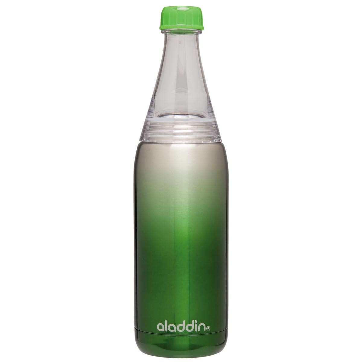 Butelka stalowa zielona Fresco Twist&Go, 600 ml, Aladdin
