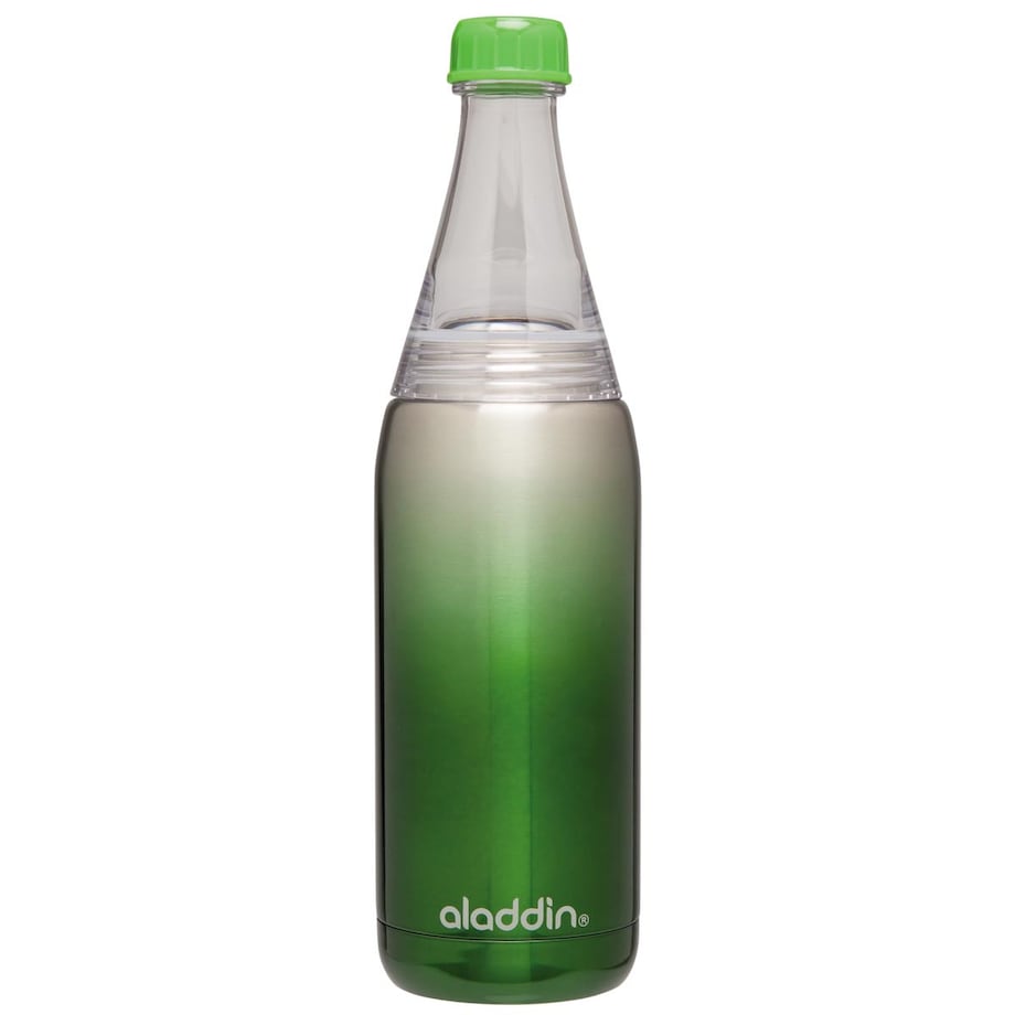 Butelka stalowa zielona Fresco Twist&Go, 600 ml, Aladdin