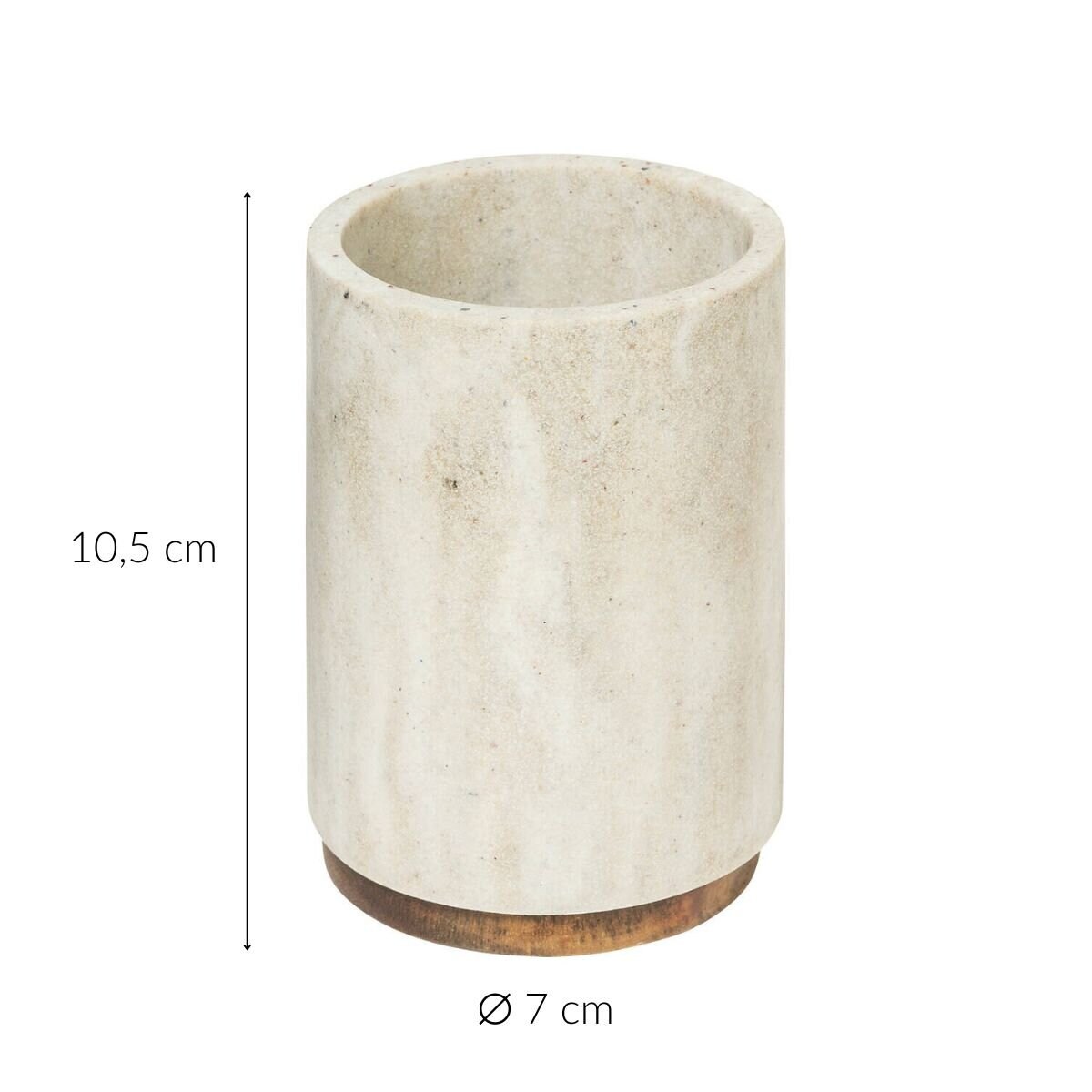 Kubek na szczoteczki do zębów COME, Ø 7 cm