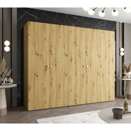 Szafa uchylna otwierana PARMA 1 250 wys. 202 cm Artisan + u. Srebrny