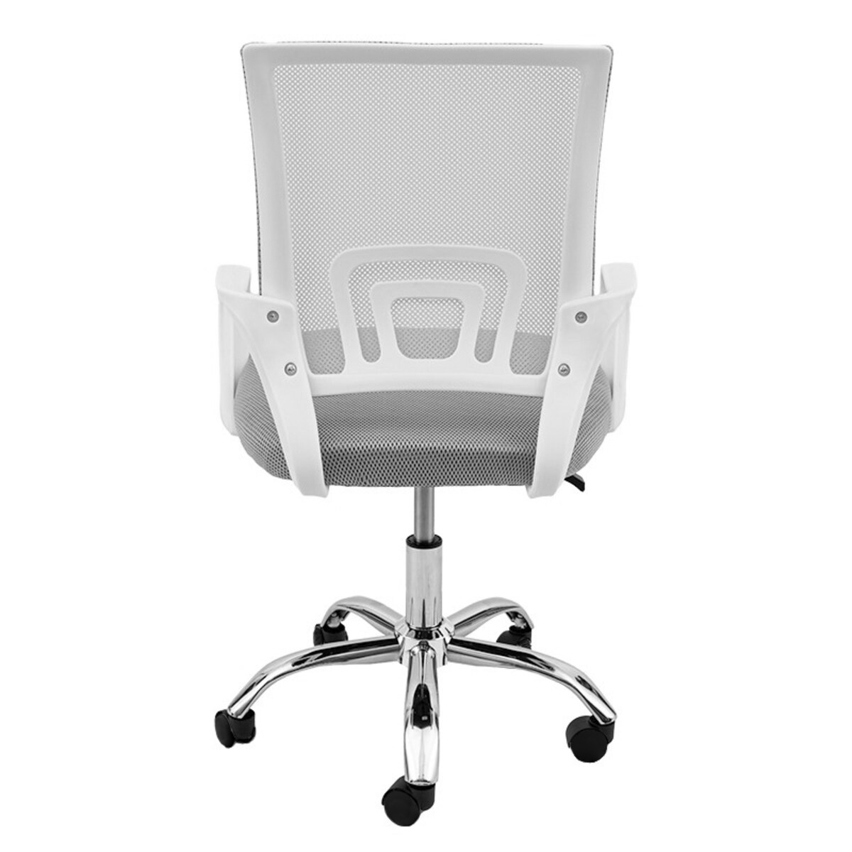 Krzesło biurowe fotel obrotowe regulowane młodzieżowe szare