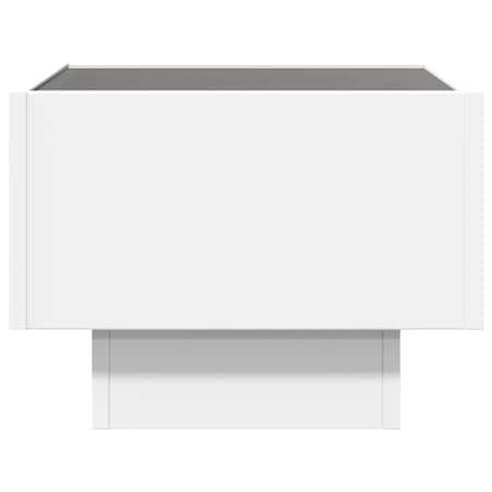 vidaXL Stolik nocny z LED Infinity, biały, 40x40x30 cm