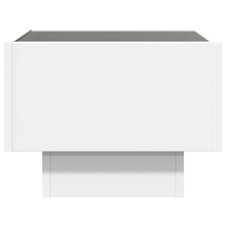 vidaXL Stolik nocny z LED Infinity, biały, 40x40x30 cm