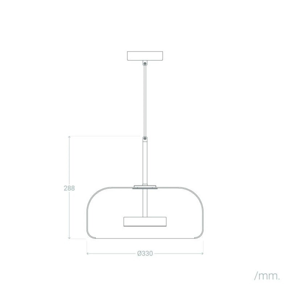 Lampa Wisząca LED 7W Metal i Szkło Aba