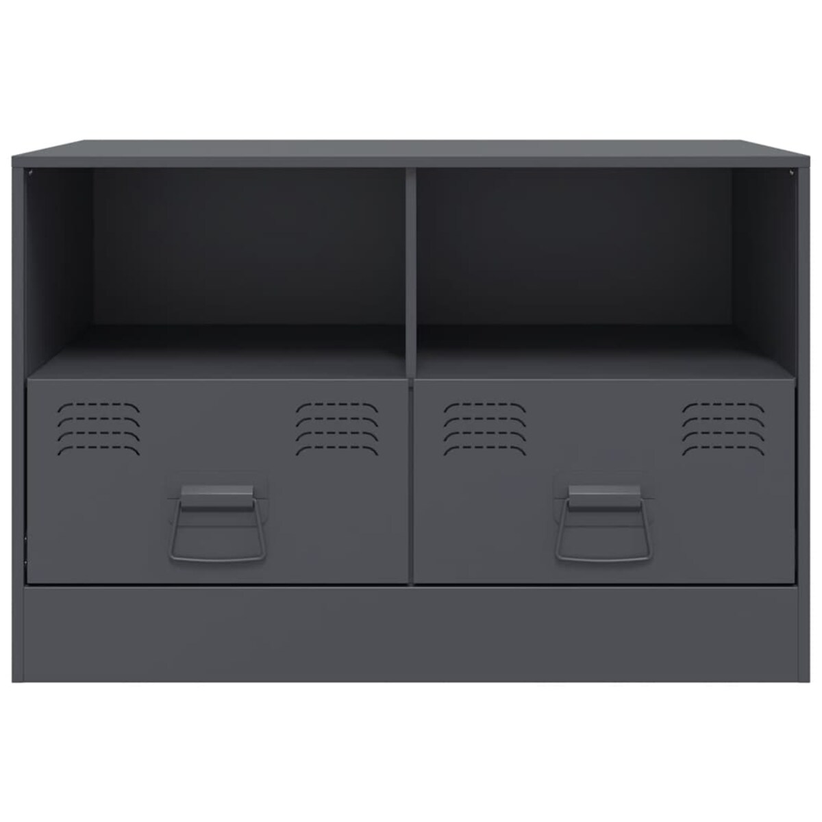 vidaXL Szafka pod telewizor, antracytowa, 67x39x44 cm, stalowa