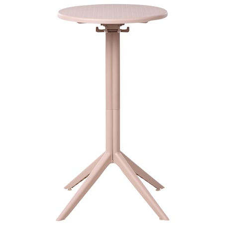 Stolik ogrodowy barowy LEGRENA 60 cm 60 cm Beżowy