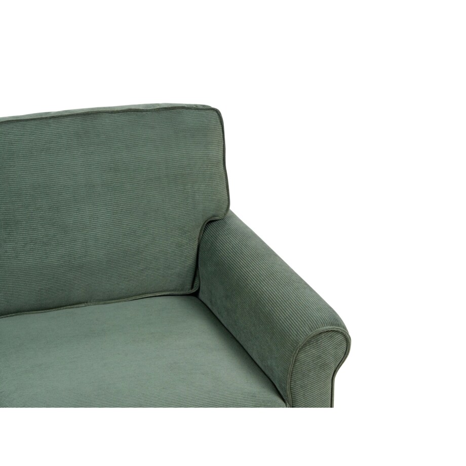 Sofa 2-osobowa sztruksowa ciemnozielona RONNEBY