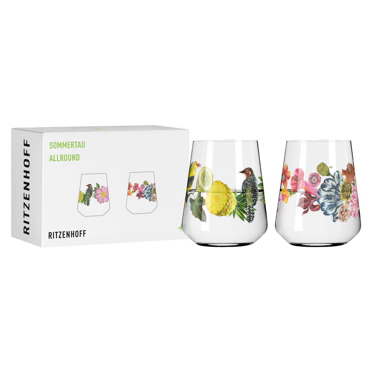 Zestaw 2 szklanek do koktajli Summer Dew, Olaf Hayek