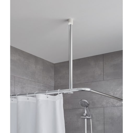 Kleine Wolke Wspornik sufitowy 60 cm do mocowania drążków prysznicowych stabilizator 25 mm chrom