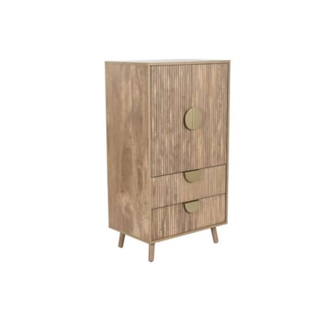 Komoda-szafa drewniana 110x60x40 cm ADOMO-II z 2 szufladami