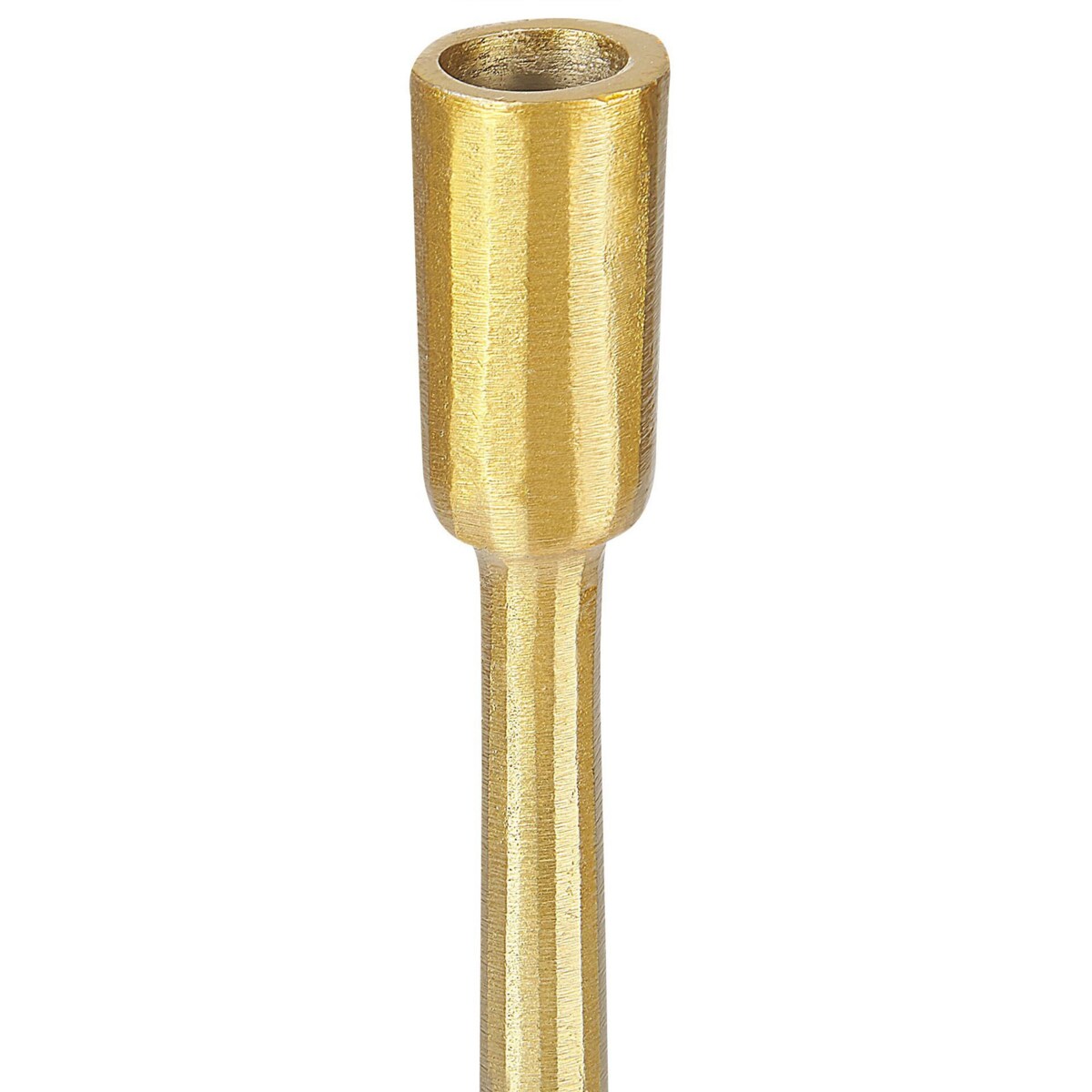 Zestaw 3 świeczników metalowy złoty ZIMBABWE