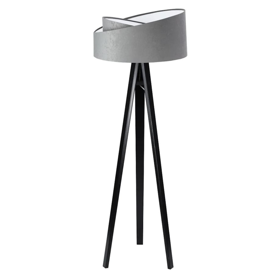 Lampa stojąca GEMSTONE szara/biała/czarna