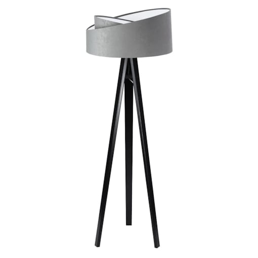 Lampa stojąca GEMSTONE szara/biała/czarna