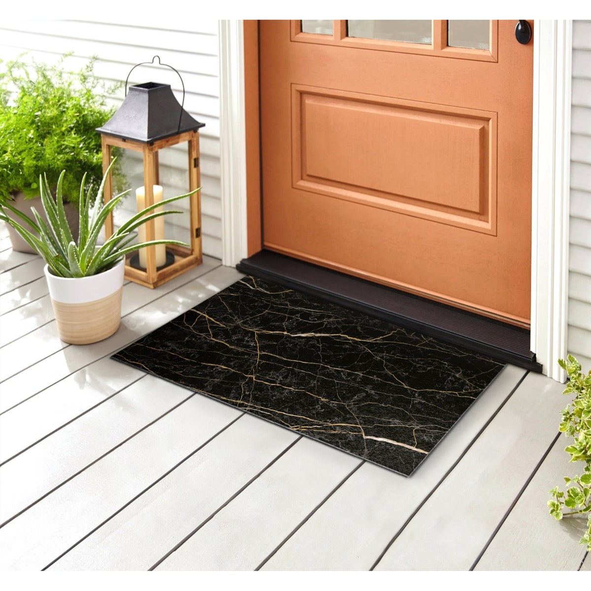 Wycieraczka zewnętrzna Czarny marmur 60x40cm