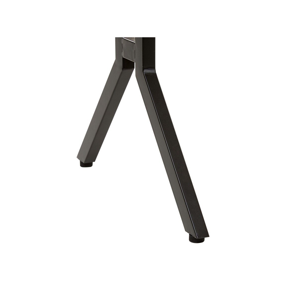 Biurko 120 x 48 cm beżowoszary drewno z czarnym CREEK