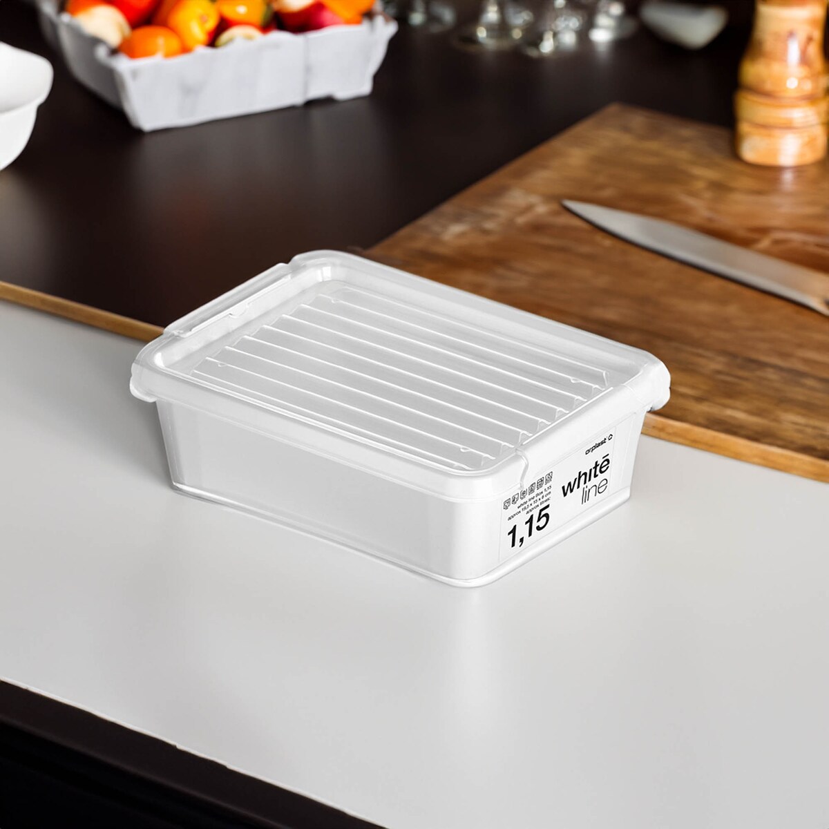 Pojemnik Plastikowy Pudełko Z Pokrywą Do Przechowywania Box Mały 1,15L