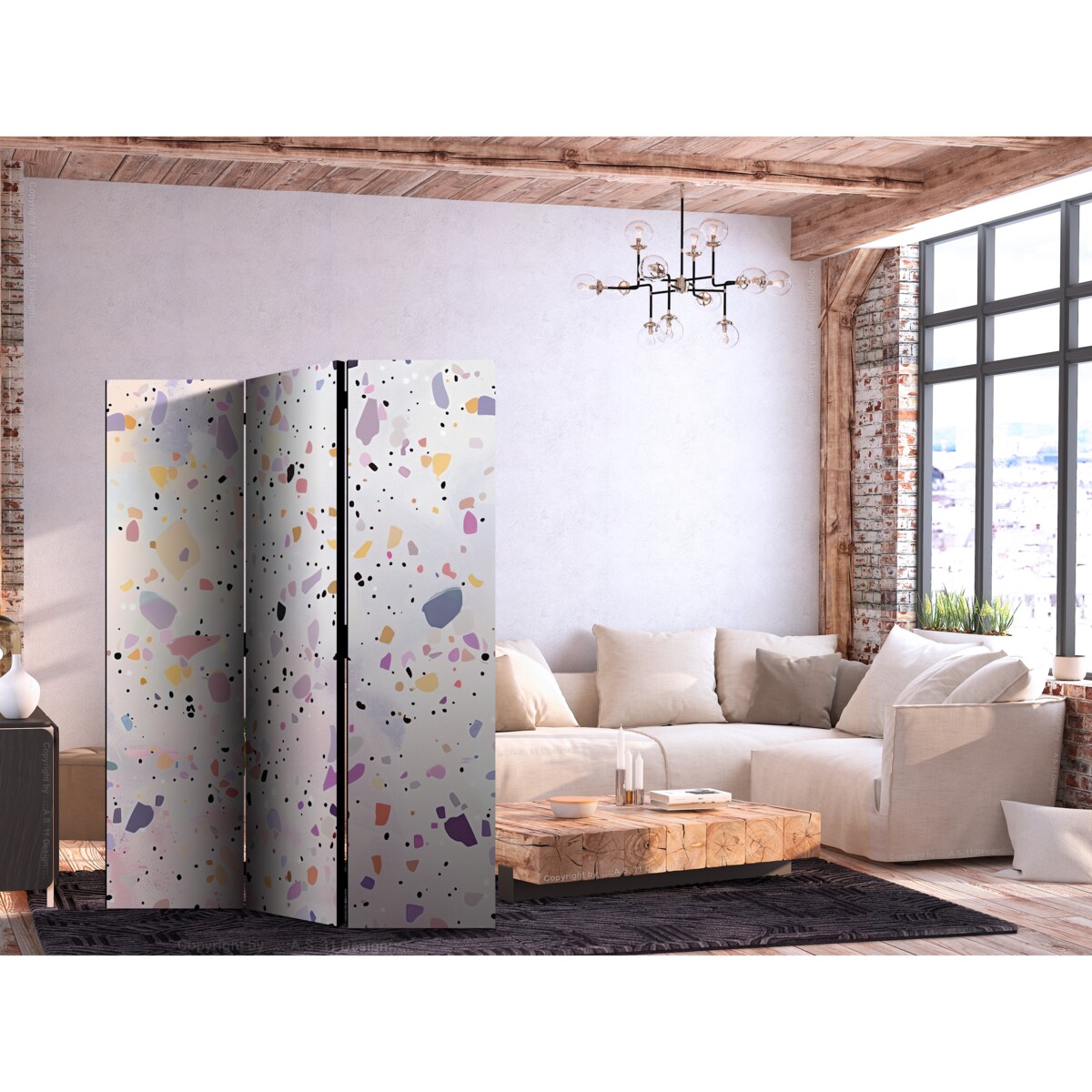 Parawan Akustyczny Lastriko W Stylu Confetti 135x172cm