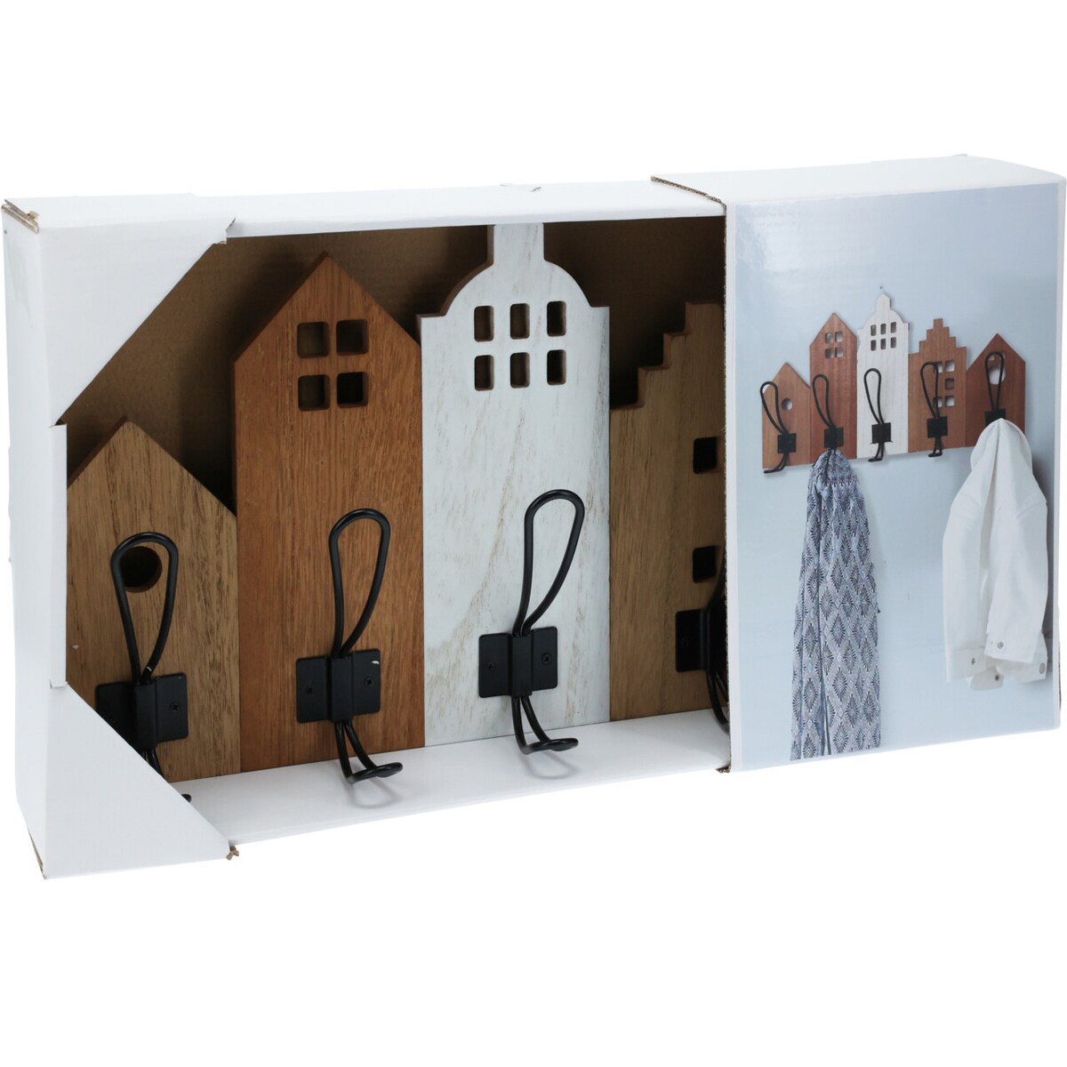 Wieszak do przedpokoju domki BONI