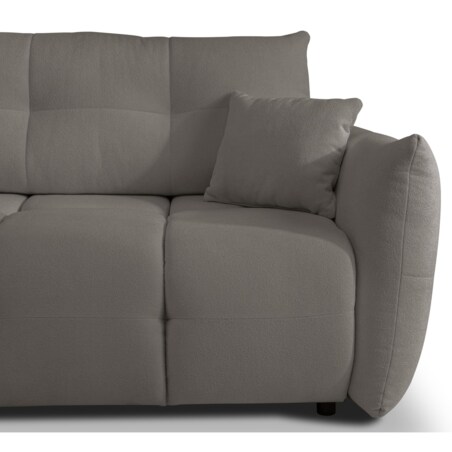 Narożnik z funkcją spania do salonu BOSE, lewostronny, szary