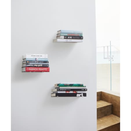 UMBRA kryjący zestaw trzech półek LARGE CONCEAL srebrne