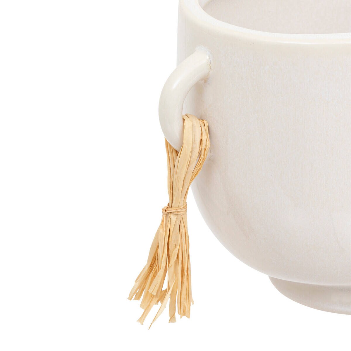 Ceramiczna doniczka z ozdobnymi chwostami, 30 cm