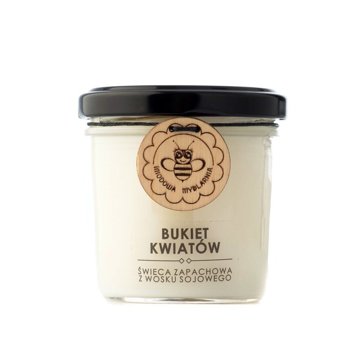 BUKIET KWIATÓW świeca z wosku sojowego
