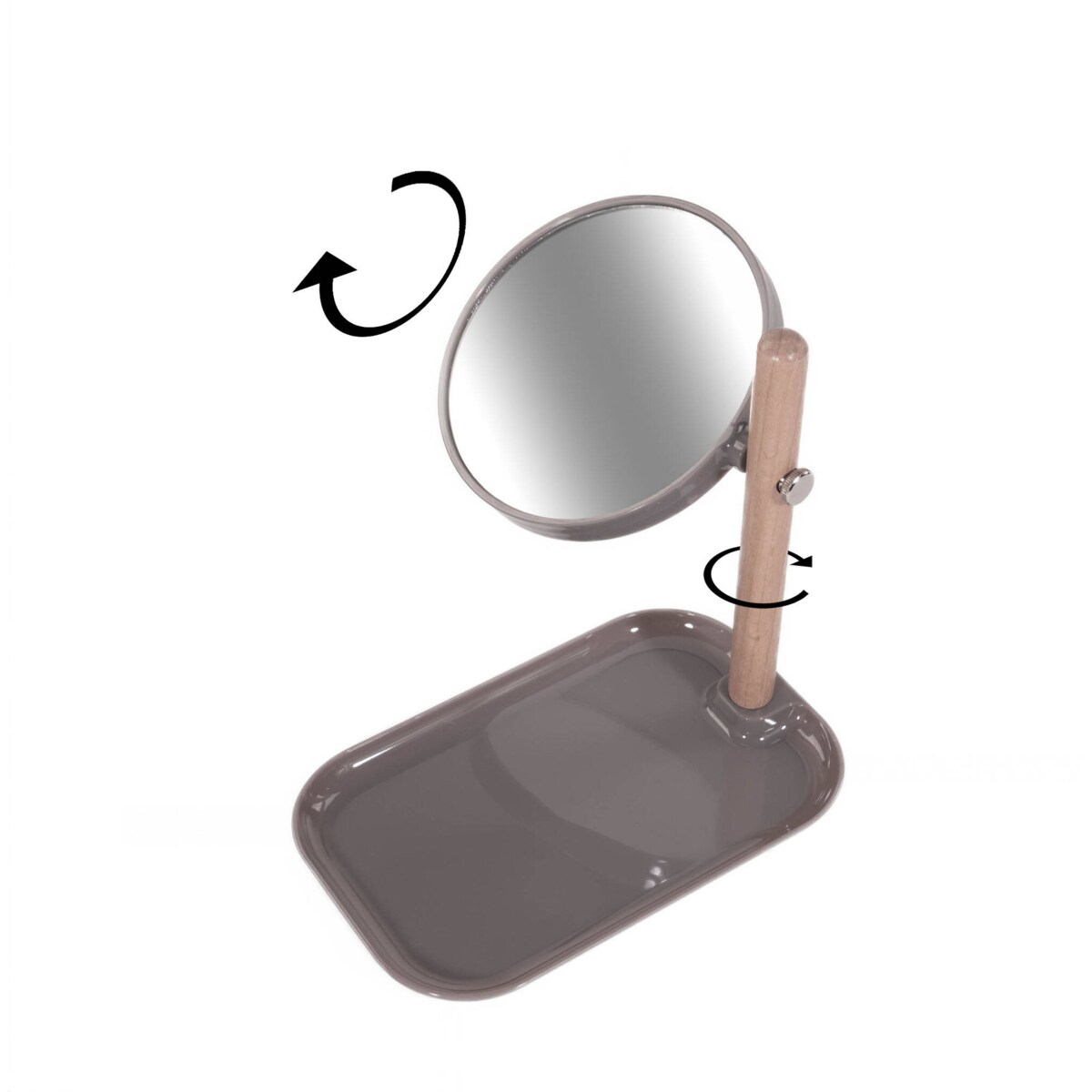 Lusterko kosmetyczne z tacą