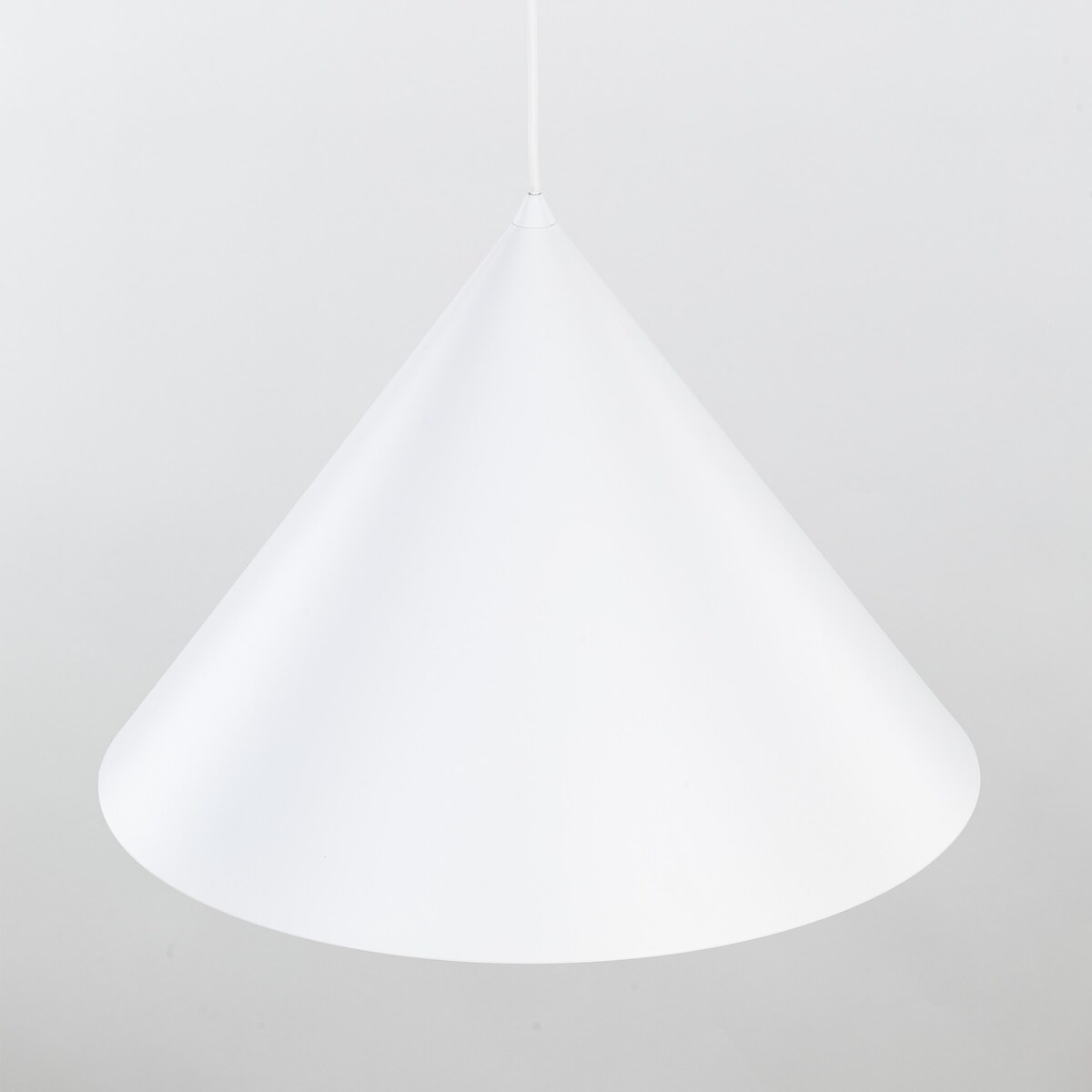 Lampa wisząca CONO WHITE TK Lighting biała 50 cm E27 nowoczesna do salonu jadalni kuchni regulowana wysokość