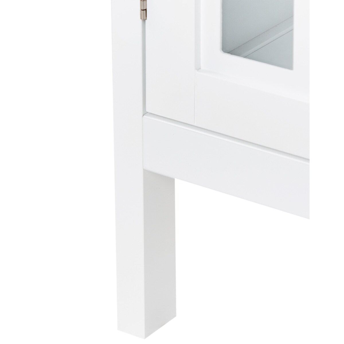 Szafka ze szklanymi drzwiami MIRAM 80 cm Biały
