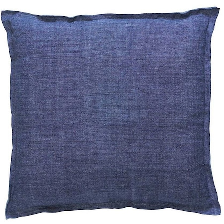 Dekoracyjna poduszka, ozdobna lniana poszewka - 45 x 45 cm, kolor niebieski, Marc O'Polo