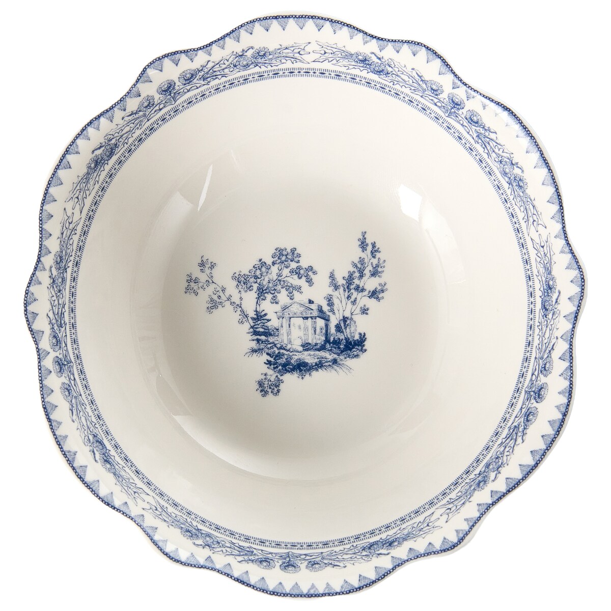 Zastawa stołowa 20-częściowa BAY LEAF Porcelana Biały/niebieski
