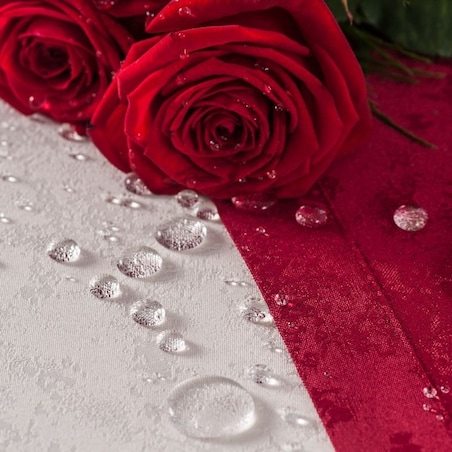 Obrus plamoodporny Marmurek biały - 120x180 cm - biały